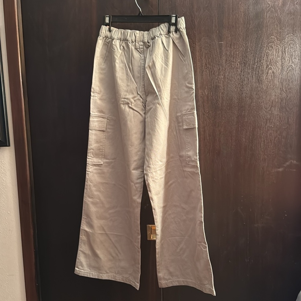 Celebrity Pink Women's Wide Leg Beige Pants - Picture 3 of 3